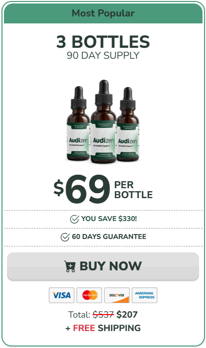 Buy Audizen 3 Bottle